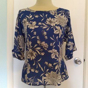 Stitch Fix West Kei Julianne Tie Front Cuffed Sleeve Blouse Large